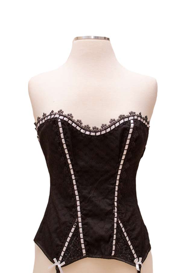 Black and Silver Corset
