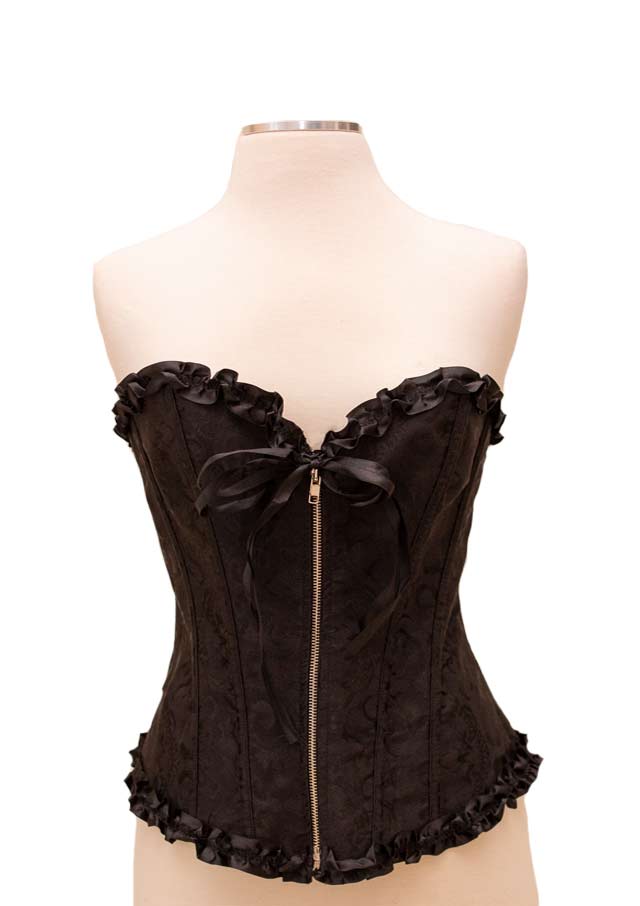 Black Satin Corset