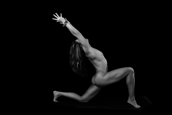 Fine Art Nude: Alluring Nude: Yoga Boudoir Photoshoot