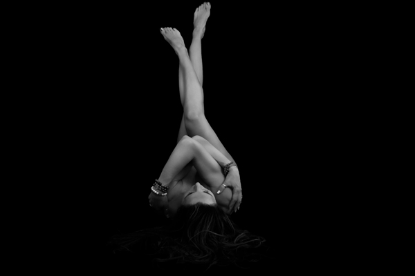Exquisitely Fine Art Artistic Nude: Yoga Boudoir Photoshoot