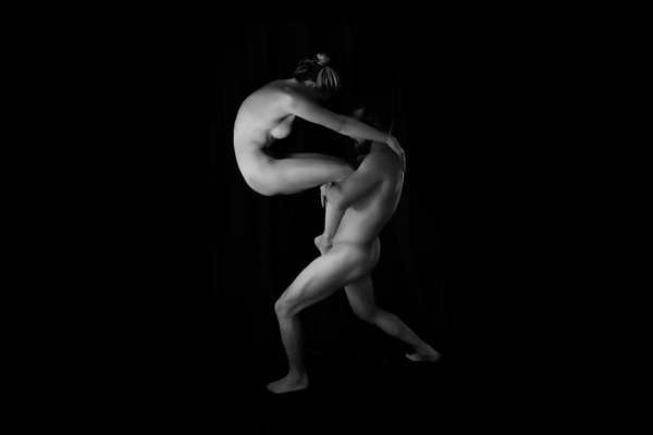 The Art of a Balletic Lover’s Embrace:  Fine Art Nude Couples Boudoir